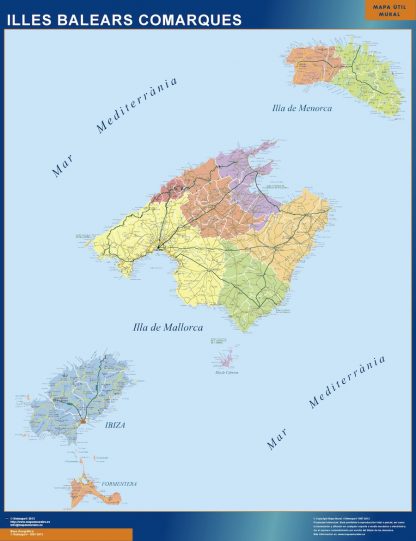 map of Balears islands