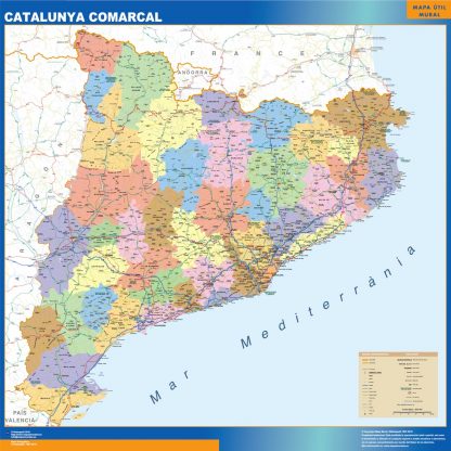map of Catalonia comarcal