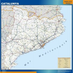 map of Catalonia roads