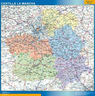map of de Castilla La Mancha
