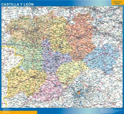 map of de Castilla y Leon